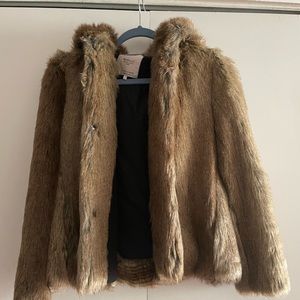 - Zara Faux fur waist length coat